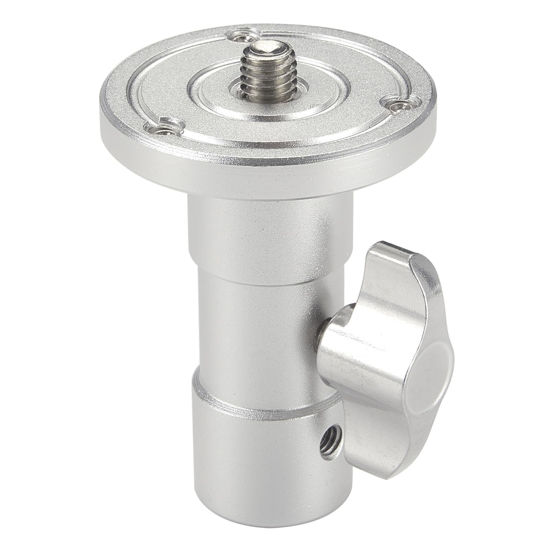 Picture of PHOCUS Baby Ball Head Adapter (5/8" Baby Stud to 3/8" Thread), C Stand Camera Mount Adapter for Tripod Head on Photography Light Stand or C-Stand with Baby Pin or Junior Receiver