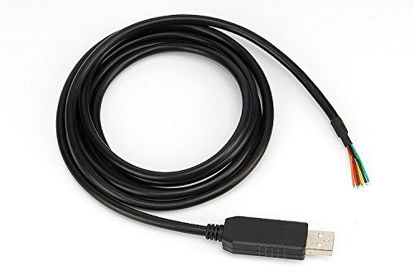 Picture of Green-utech 6ft FT232RL USB to 5v TTL Uart Serial Cable TTL -232r-5v We Cable Connector Wire End