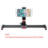 Picture of ANNSM 16 inches/40cm Mini Table Top Video Camera Slider Carbon Fiber Rail Rods for Smartphone iPhone Samsung DSLR Sony Canon Nikon Loading up to 11 lbs /5Kgs