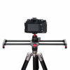 Picture of ANNSM 16 inches/40cm Mini Table Top Video Camera Slider Carbon Fiber Rail Rods for Smartphone iPhone Samsung DSLR Sony Canon Nikon Loading up to 11 lbs /5Kgs