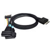 Picture of CY SFF-8611 to SFF-8639 Cable,OCuLink PCIe PCI-Express SFF-8611 8X 8-Lane to 2 SFF-8639 U.2 4X SSD Data Active Cable 50cm