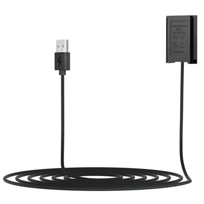 Picture of FOMITO DK-X1 USB Power Adapter with NP-BX1 Dummy Battery for Sony Cybershot ZV-1 DSC-RX1 RX1R RX100 II III IV V VI VII, M2 M3 M4 M5 M6/B M7, HX50 HX90 HX300 WX300 WX350 WX500 Cameras