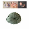 Picture of Coberllus Newborn Baby Photo Props Blanket Stretch Without Wrinkle Wrap Swaddle for Boy Girls Photography Shoot (Green)