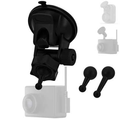 Picture of Triplinger for Garmin Dash Cam Mount 45 46 47 55 56 57 65W 66W 67W X110 X210 X310/Speak Plus Car Suction Cup Mount Holder Compatible with Garmin Dash Cam Mini/Mini 2/Min 3 Camera Windshield Mount
