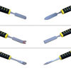 Picture of 6 Pieces Metal Spudger Set Dual Ends Opening Pry Tool Repair Tools Kit for Laptop Cell Phone Tablet MP3