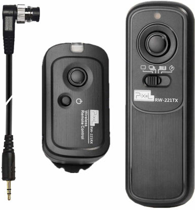 Picture of Pixel Wireless Remote Commander Shutter Release Oppilas-DC0 Shutter Remote Release Control for Nikon Cameras, Replaces Nikon Remote Cord MC-30A