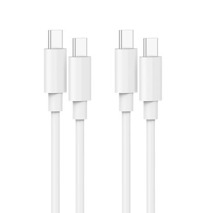 Picture of IFEART 2 Pack 3.3ft/1m USB C to USB C Cable for iPhone 16 15 Pro Max Plus, iPad Pro 13 12.9 11 inch, iPad Air 5 4, Mini 6, MacBook Air MacBook Pro Charger, Pixel 7 Pro, Type C Fast Charging Cord