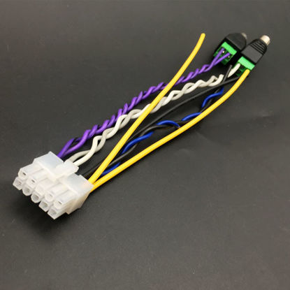 Picture of 10pin Power Harness Plug RCA Compatible with Pioneer TS-WX1210A TS-WX1010A TS-WX300A TS-WX300TA 01.45-18200-A01 White