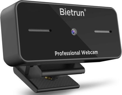 Picture of 1080p Webcam With Microphone＆Privacy Cover, UHD Desktop Streaming Webcam,30fps,145°Wide Angle,2 Megapixel,USB Computer Web Camera for PC/Laptop/Desktop/Mac, Skype, Video Call, Meeting, Zoom(Plug＆Play)