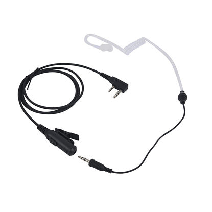 Picture of Pdflie K1 3.5 mm Aux Earpiece with PTT Mic Acoustic Tube QD QR Headset Compatible for Baofeng Kenwood Retevis 888s uv5r