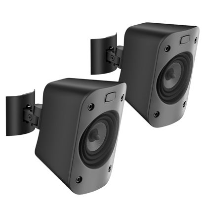 Picture of Speaker Mount for Logitech Z906 Speaker Wall Mount with Tilt and Swivel Adjustable Ceiling Mount for Logetich Z906 Speaker Mounts, Pair
