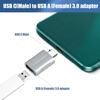 Picture of HUIJIACHUANG USB C to USB A OTG Adapter (2pcs Pack), USB C Male to USB 3.0 Female Adapter, High Speed Data Transfer, Fast Charging, Compatible with Macbook, Laptop, Pad, Phone and many Type C devices