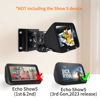 Picture of shinar Metal Wall Mount ONLY for Echo Show 5 (3rd Generation) - Swivels up to 360° / Tilts -70° / +70°,Mount Stand Compatible with Show 5 (3rd Gen)&iPhone Models with Wiremanagement (Black)