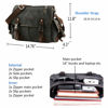 Picture of [Upgraded] Vintage Canvas Messenger Bag Large Book Laptop Shoulder Bag Women Men New