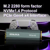 Picture of Ediloca EN760 SSD with Heatsink 2TB PCIe Gen4, NVMe M.2 2280, 3D NAND TLC, Up to 4800MB/s, Internal Solid State Drive, Dynamic SLC Cache, Compatible with PS5 and PC