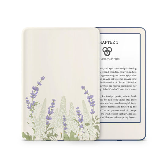 Picture of Tacky Design Cherry Blossom Skin for Kindle Paperwhite Skin Wrap, Beige Skin for Kindle Stickers, Premium Vinyl 3M Full Wrap for Kindle Paperwhite Covers for (Kindle Paperwhite (11th Gen, 2021))
