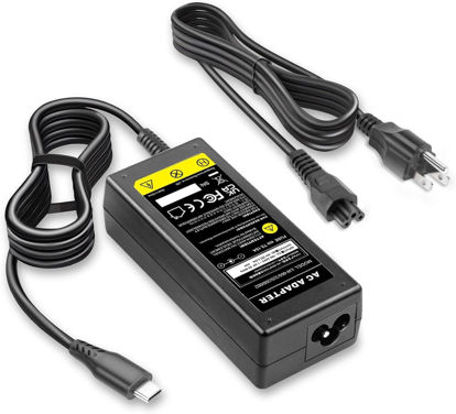 Picture of Universal Chromebook Charger 65W USB-C Charger Type C Port Adapter, for Thinkpad/Yoga, Dell, Chromebook 3100, Latitude 5420, Acer, Google Series Type C Chromebook Charger Fast Charging