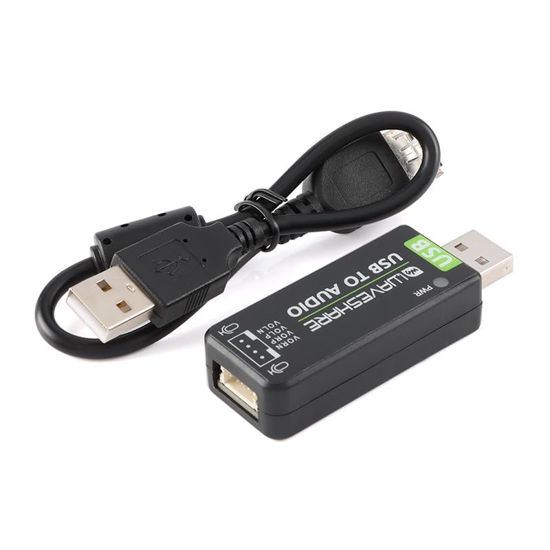 Picture of JESSINIE USB to Audio Stereo Sound Card for Raspberry Pi Adapter External Audio Converter for Raspberry Pi 3B 4B 8GB Jetson Nano B01 A02 Onboard Microphone/Speaker Playable/Record
