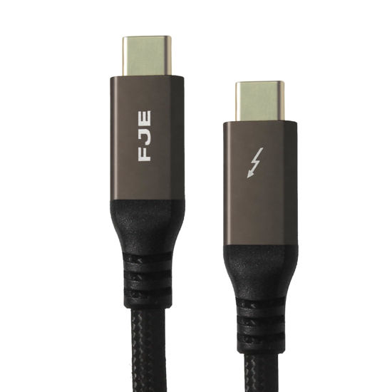 Picture of 240W Thunderbolt 4 Cable 6.6ft USB C Thunderbolt 4 Cable Monitor Cable Supports 40Gbps Data Transfer and Single 8K/Dual 4K Video Compatible With Thunderbolt 4/3 Monitor, Hub, Docking Stations-Black