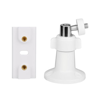Picture of Prestantious Wall Mount Bracket Compatible with Ring Spotlight Cam Plus/Pro, Adjustable Mounting Bracket Camera Holder, Wall Ceiling Bracket for Camera Better View Angle, 1-Pack, White