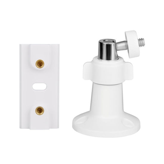 Picture of Prestantious Wall Mount Bracket Compatible with Ring Spotlight Cam Plus/Pro, Adjustable Mounting Bracket Camera Holder, Wall Ceiling Bracket for Camera Better View Angle, 1-Pack, White