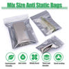 Picture of Anti Static Bags,30pcs Small Antistatic Resealable ESD Bag for 3.5 Hard Drive, 2.5 Solid State Drive, ESD Shielding Storage Zipper HDD Bags for Electronics Devices (30pcs Mixed Sizes)