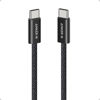 Picture of Anker Zolo USB C to USB C Cable, Braided and Dirt-Free Type C Fast Charging Cable, Slim Connector, for iPhone 16 Series, MacBook (240W) (Black, 3ft)