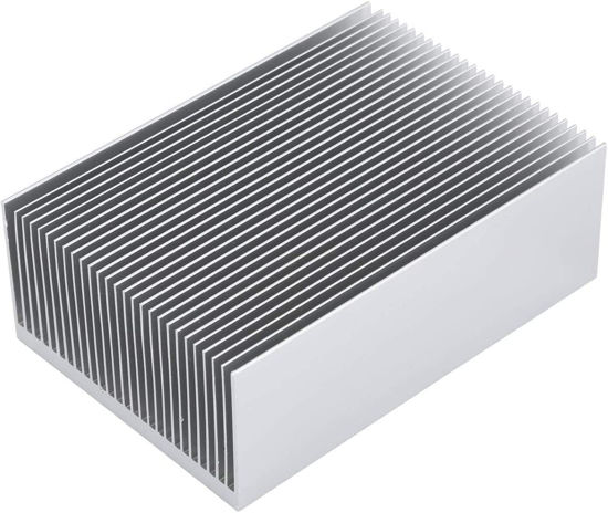 Picture of Awxlumv Large Aluminum Heatsink 7.87 x 2.71x 1.41 inch / 200 x 69 x 36 mm Heat Sinks Silver Oxide Surface Cooling 27 Fin for IC Module, PC Computer, Led, PCB