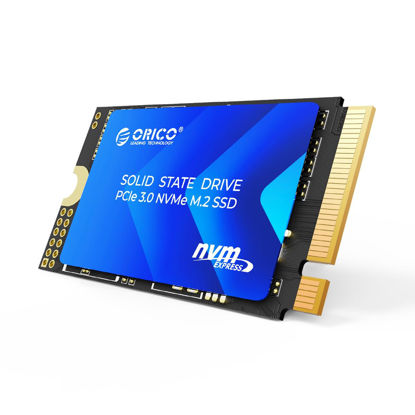 Picture of ORICO M.2 2242 NVMe SSD 1TB, PCIe 3.0 with 3100MB/s Read Speed, TLC NAND, Copper Heat Sink for Laptops, Mini PCs, IoT Devices, and DIY External Drives - J10-2242