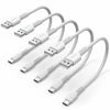 Picture of Short USB C Charging Cable 1ft, 5 Pack Durable USB A to USB Type C 3A Fast Charging Cord for Charging Station, Compatible with Samsung Galaxy Note S10 S20 S30 OnePlus 7T 8T Pixel 4 5 LG V30 V20 V40