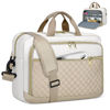 Picture of NEWHEY Laptop Bag 17.3 Inch Laptop Briefcase for Women Men Waterproof Shoulder Messenger Bag Large Computer Bag for Business Office Work College, Khaki&Beige