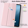 Picture of Kenke New iPad Pro 11 Inch Case 4th/3rd/2nd/1st Generation 2022/2021/2020/2018 Support 2nd Pencil Charge with Built-in Left Side Pencil Holder, Hard Frosted Back Cover & Colored Edge (Pink)