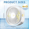 Picture of Rossesay 2 Pcs Cruise Ship Approved Travel Fan USB Fan Portable Travel Fan Cruise Ship Essentials Small Desk Fan for Cruise Travel Office Bedroom Home Sleeping Desktop Camping