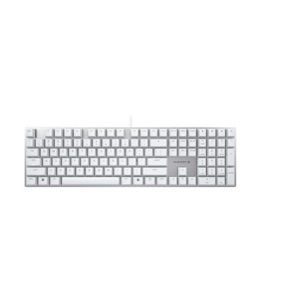 Picture of Cherry KC 200 MX Mechanical Office Keyboard with New MX2A switches. Modern Design with Metal Plate Frame (White W/MX2A Brown Switch)