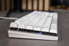 Picture of Cherry KC 200 MX Mechanical Office Keyboard with New MX2A switches. Modern Design with Metal Plate Frame (White W/MX2A Brown Switch)