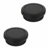 Picture of 2 Pack Rear Lens Cap and Camera Body Cap Cover Kit for Canon EF EF-S Mount Camera EOS T7 T6 T5 T4i T5i T6i T6s T7i SL1 SL2 SL3 60D 70D 80D 5D Mark II III IV 6D 7D & More