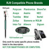 Picture of U10P Headset Adapter RJ9 to QD Cable for Plantronics Quick Disconnect Headset Cord Compatible with Polycom VVX411 VVX410 VVX311 VVX310 Plantronics ShoreTel Avaya NEC Aastra Mitel Nortel Landline Phone