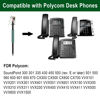 Picture of U10P Headset Adapter RJ9 to QD Cable for Plantronics Quick Disconnect Headset Cord Compatible with Polycom VVX411 VVX410 VVX311 VVX310 Plantronics ShoreTel Avaya NEC Aastra Mitel Nortel Landline Phone