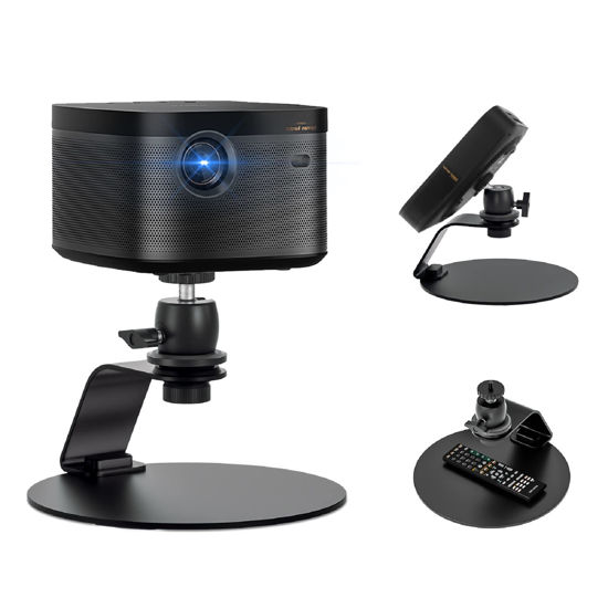 Picture of Liboer Projector Stand with 360° Rotatable Ball Head &1/4 '' Screw Table Mobile Camera Bracket Aluminum Adjustable Desket Projectors Stand for XGIMI Devices H2,Halo,Mogo pro,Mogo pro+