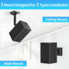 Picture of notiela Tilt and Swivel Adjustable Speaker Wall Mount for Samsung SWA-9200S SWA-9100S SWA-9000S SWA-8500S Rear Speakers Ceiling Speaker Mount, 1 Pack