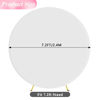Picture of Wokceer 7.2FT Round Backdrop Cover White Round Arch Covers with Buckles Polyster Circle Balloon Arch Stand Arch Backdrop Cover for Wedding Birthday Party Ceremony Decor