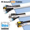 Picture of 116in Cord Hider Kit, Cord Covers for Wires on Wall, Paintable Cable Raceway, Cord Hider for Wall Mount Tv, Tv Cable Hider Wall Kit, Wire Covers for Cords, W0.96in X H0.57in, White