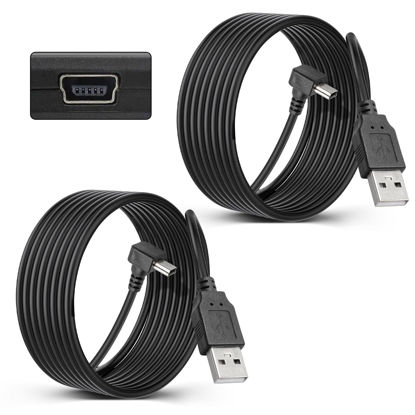 Picture of Anina 2Pcs Charging Cable for Garmin GPS 6.56 Ft Mini USB Car Charger Power Cord Compatible with Garmin Zumo and Garmin Nuvi GPS Navigators