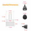 Picture of Powlankou 20 Pieces 6#-32 Computer Case Screws, Anodized Aluminum Thumbscrews, Fully Threaded Knurled Thumbscrews, Thumb Screws (Black)