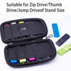 Picture of Flash Drive Case USB Holder Organizer Individual 10 Slots with Sticks, Portable Electronic Accessories Storage Bag for USB Flash Drives Jump Drive Memory Stick, Small Solft Cloth Bag (Case Only) Balck