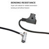 Picture of BMPCC 4K 6K Pro Power Cable, D-tap to Weipu SF6 2 Pin Female for Blackmagic Pocket Cinema Camera from Gold Mount V-Mount Battery (7.8" Right Angle)