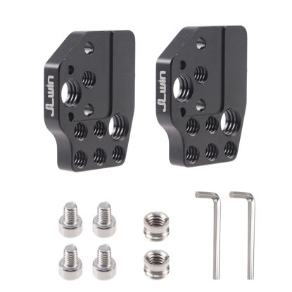 Picture of FocusFoto Pack of 2 Extension Mount Plate Holder with Cold Shoe 1/4" 3/8" Screw for DJI Ronin S/SC/RS2/RSC2/RS3 PRO/RS3 Mini/RS4 PRO Gimbal Stabilizer, Monitor, Magic Arm, Microphone, LED Video Light