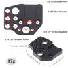 Picture of FocusFoto Pack of 2 Extension Mount Plate Holder with Cold Shoe 1/4" 3/8" Screw for DJI Ronin S/SC/RS2/RSC2/RS3 PRO/RS3 Mini/RS4 PRO Gimbal Stabilizer, Monitor, Magic Arm, Microphone, LED Video Light