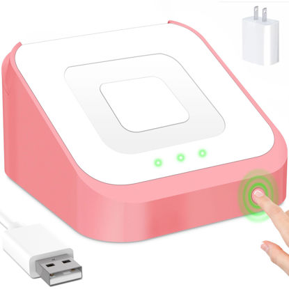Picture of Square Dock Compatible with Square Reader 2nd Generation, Holder Stand for Square Card Reader 2nd Gen., with Smart Anti-Sleep Button Anti-Slip Base (Cable & Wall Charger Included, No Device, Pink