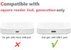 Picture of Square Dock Compatible with Square Reader 2nd Generation, Holder Stand for Square Card Reader 2nd Gen., with Smart Anti-Sleep Button Anti-Slip Base (Cable & Wall Charger Included, No Device, Pink